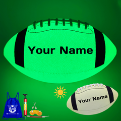 Customized Glow in the Dark Football Size 6/9 for Youth and Adults