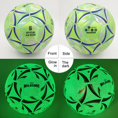 Personalized Green Glow in the Dark Soccer Ball  Size 5, 4 for Adult and Youth（复制）