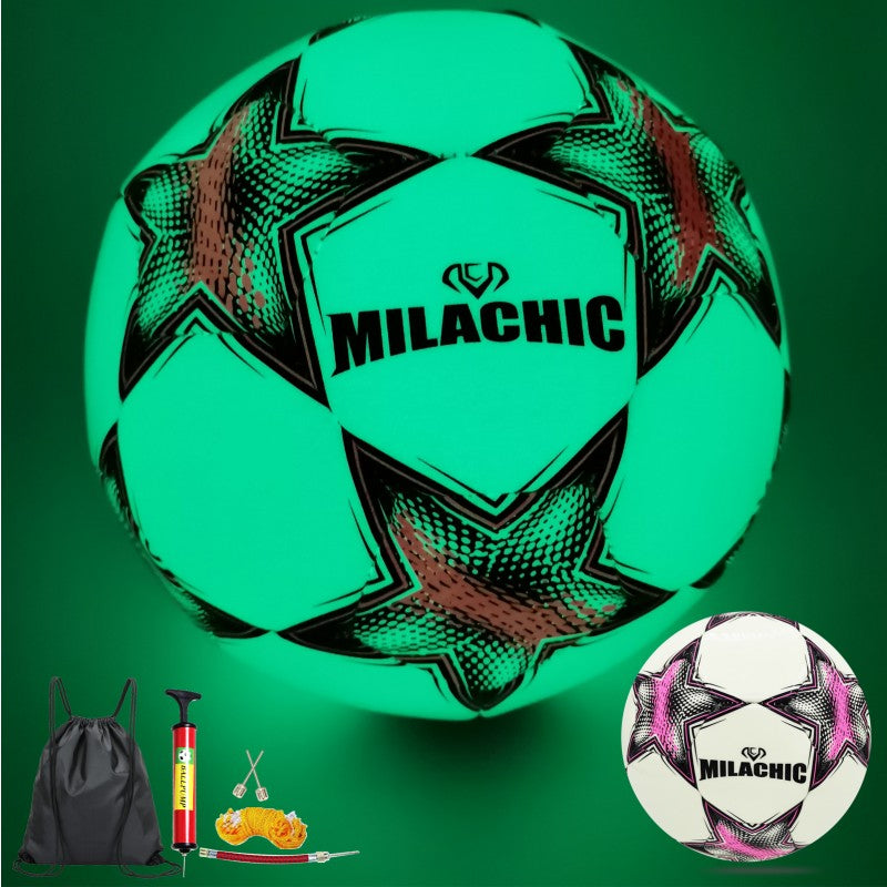 MILACHIC Reflective Soccer Ball - Perfect for Indoor and Outdoor Training