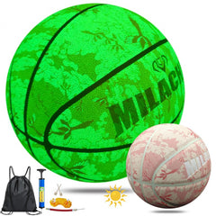 Milachic Composite Leather Luminous Basketball Gift for Boys, Girls, Men, Women