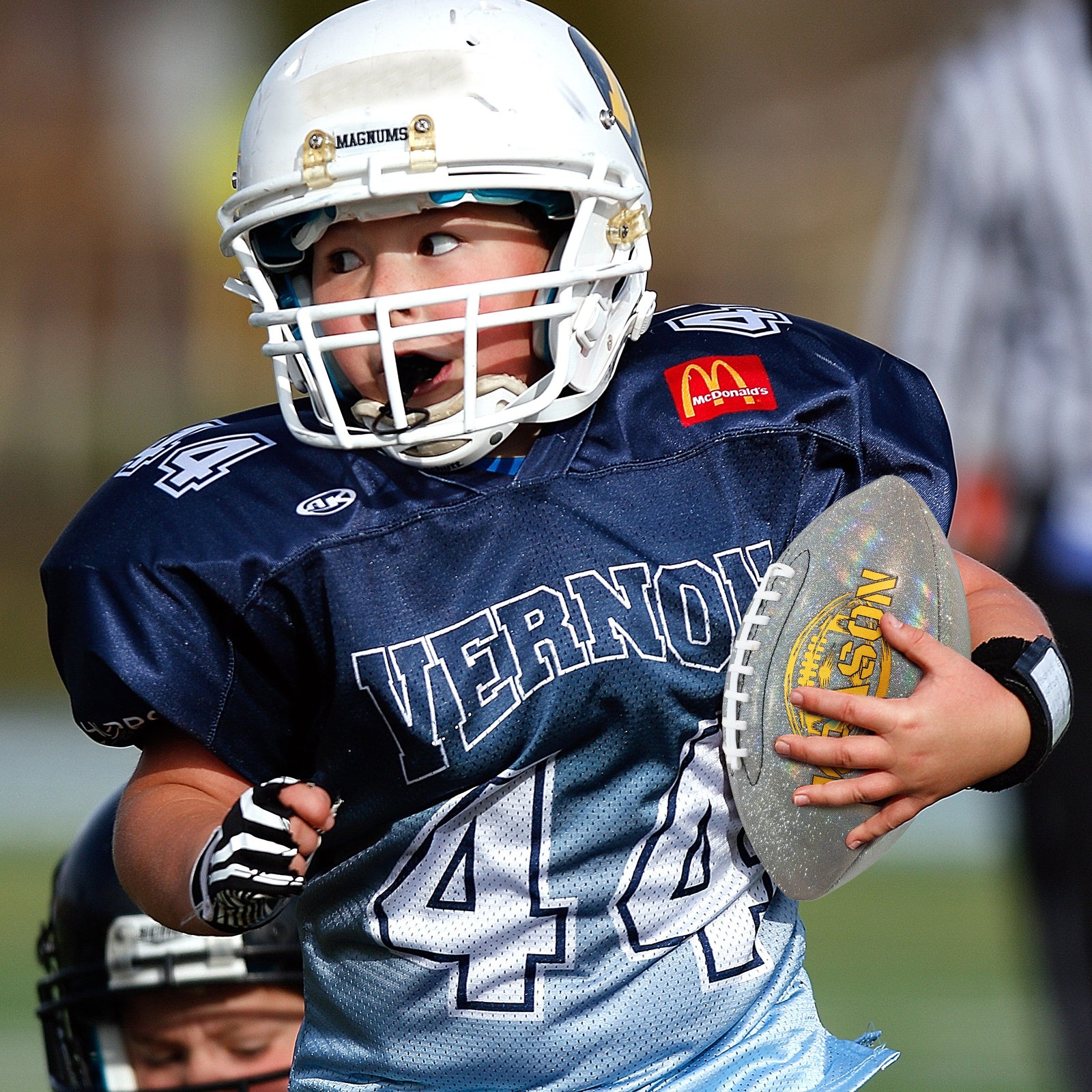 American Football - Glitter Glow Rugby Ball - Holographic Glow Football Sparkles in The Light -Children and Adults - Unisex - Size 9