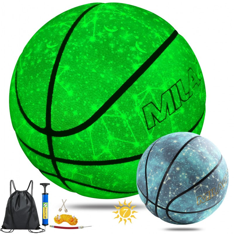 Milachic® Glow in the Dark Basketball - Perfect for NCAA Men's Games