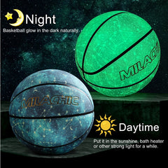 Milachic® Glow in the Dark Basketball - Perfect for NCAA Men's Games