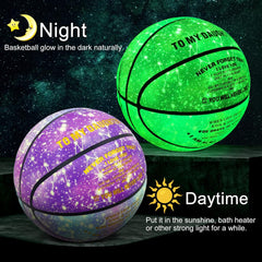 Personalized Purple Basketball Glow in the Dark Size 6 (28.5")