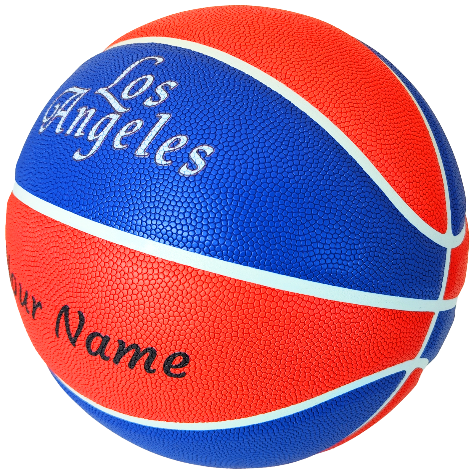 Customized Personalized Indoor/Outdoor Basketball NBA Team Los Angeles Matched Colors