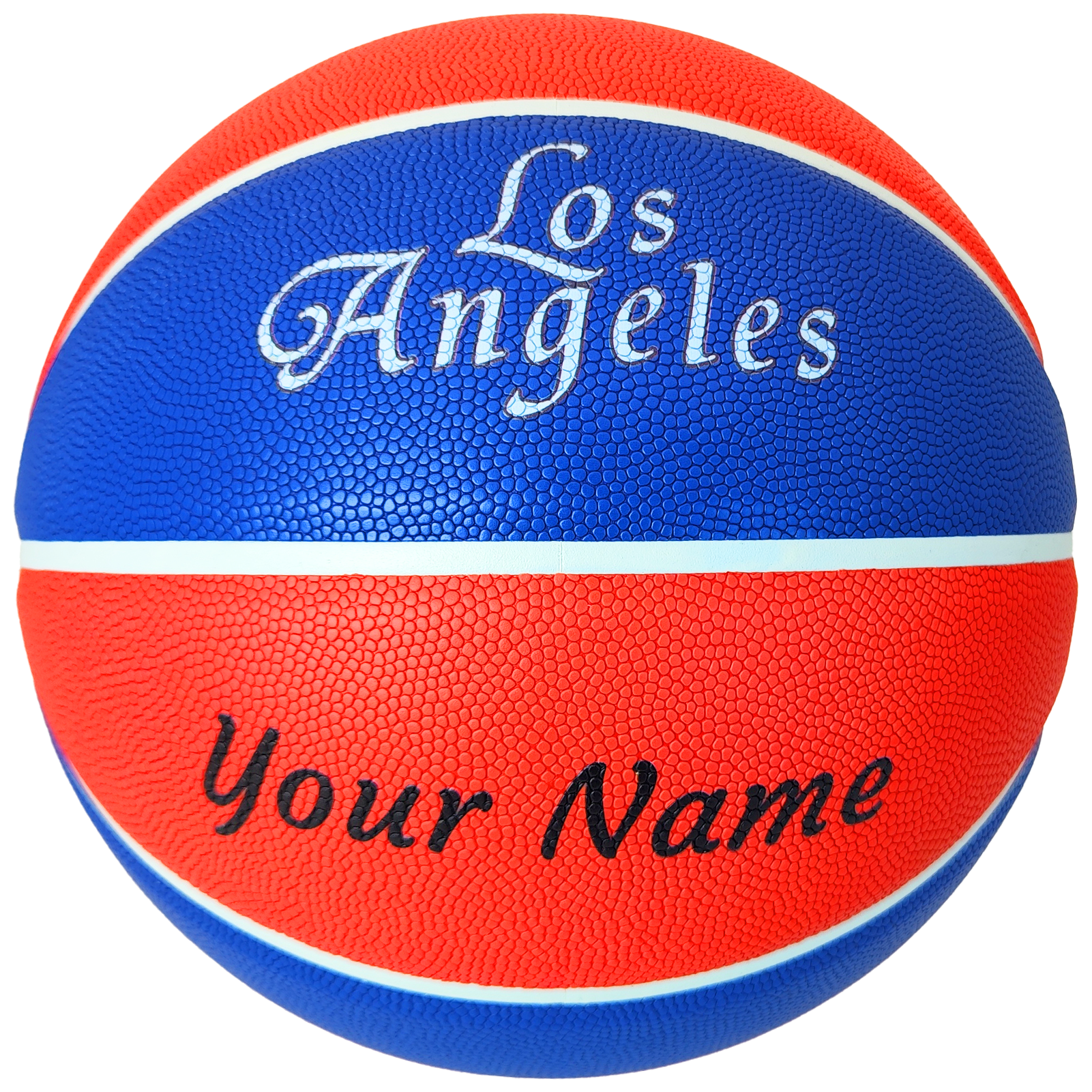 Customized Personalized Indoor/Outdoor Basketball NBA Team Los Angeles Matched Colors