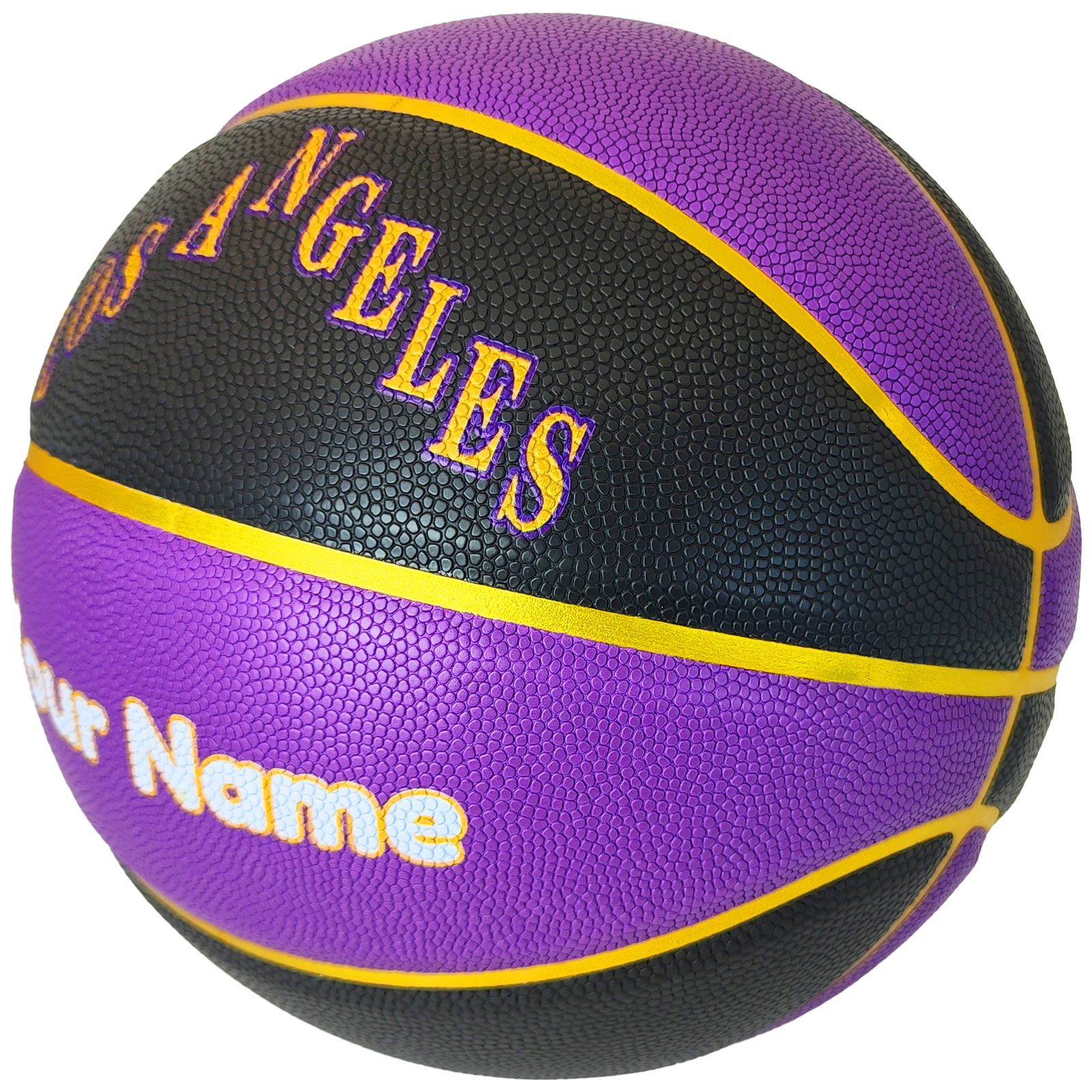 Customized Personalized Indoor/Outdoor Basketball NBA Team Los Angeles and with Your Name Printed - Size 5 - 27.5”, Size 6 - 28.5” and Size 7 - 29.5”